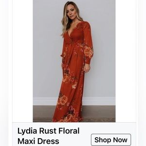 BalticBorn Maxi Rustic Floral Dress